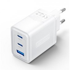 Viedtālruņu / Planšetdatoru / Klēpjdatoru Barošanas Adapteris Vention 65W GaN Wall Charger USB-A / USB-C x2 Slim